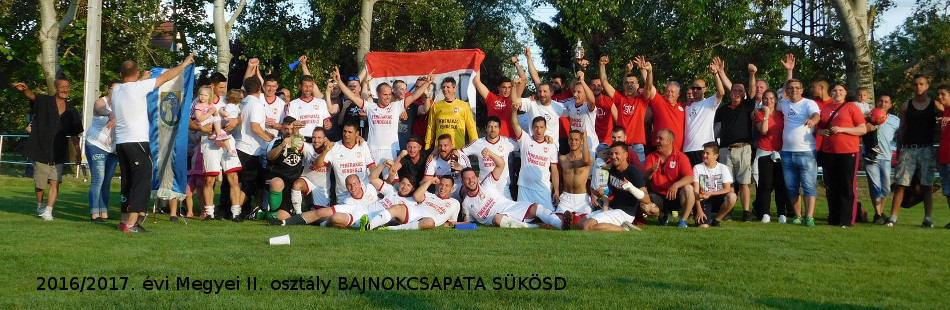 2016/2017. évi Megyei II. osztály BAJNOKCSAPATA